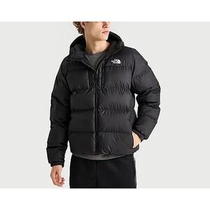 The North Face Kanaga Down Puffer Jacket Mens Large Black Hooded NWT $260